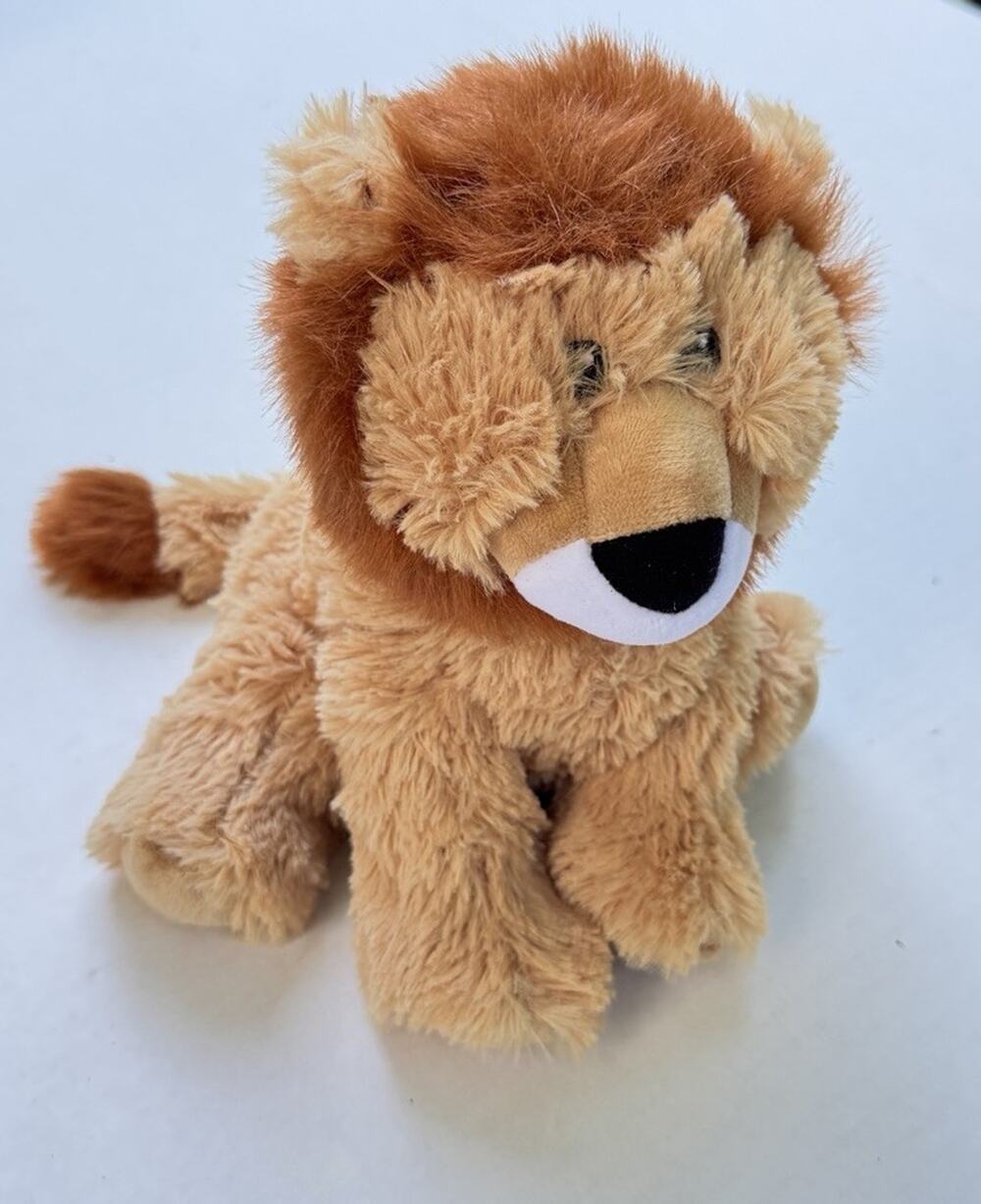 Warmies Brown Lion Plush 9" Sitting Stuffed Animal Microwaveable Jungle Friend